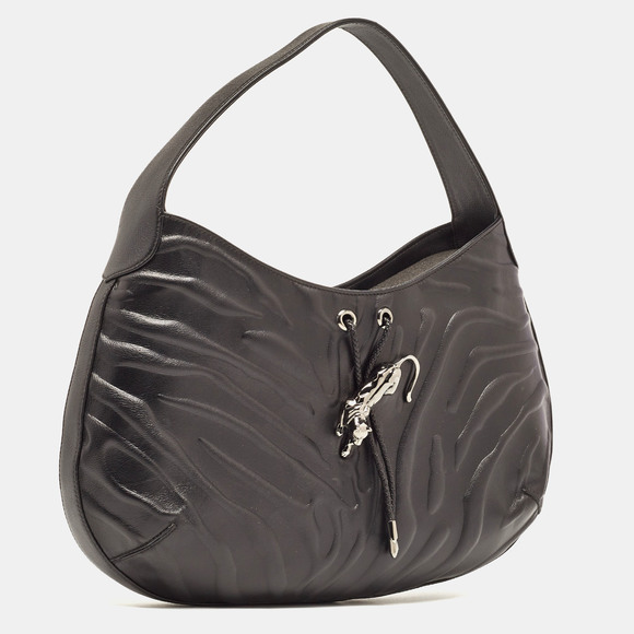 CARTIER Black Leather Medium Panthere de  Bag - Picture 3 of 8